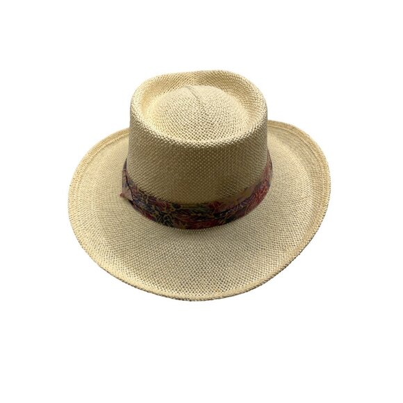 HEAD HEAD HEAD  Brim Straw Hat With Patterned Band main image 9